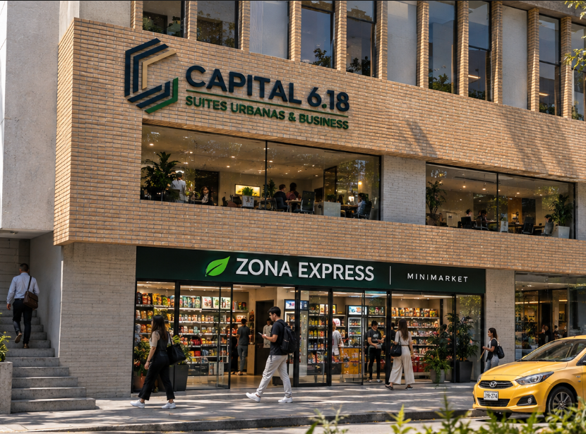 Zona comercial en el edificio CAPITAL 6.18